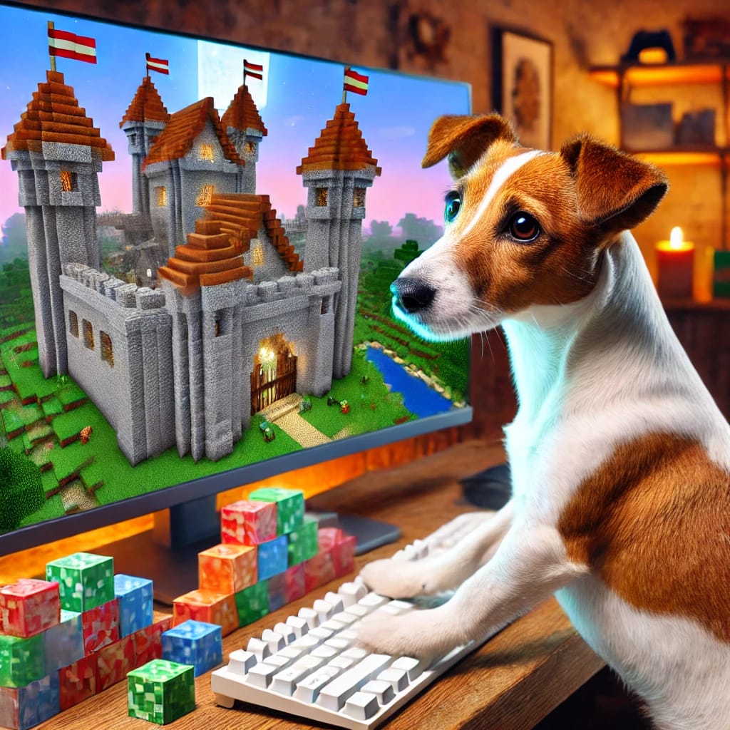 Jak pejsek Max hrál s kamarády Minecraft